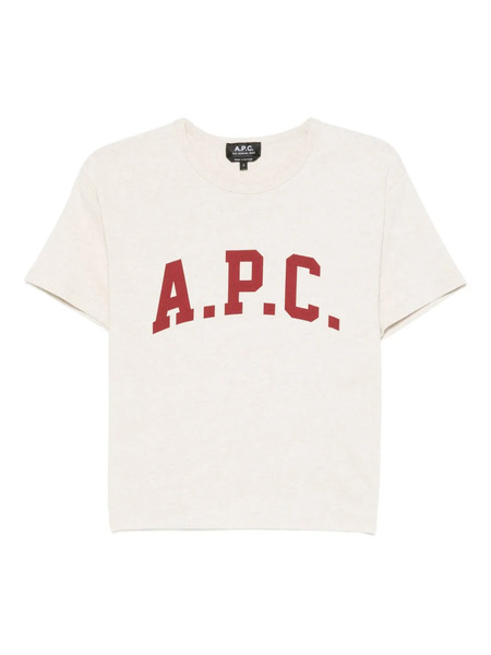  A.p.c. Logo-print T-shirt - Neutrals 