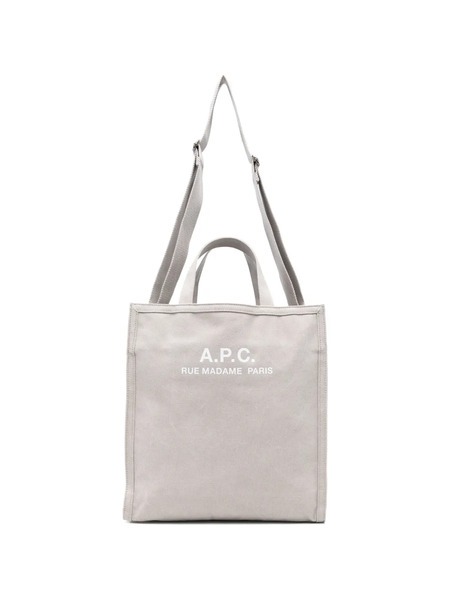  A.p.c. Logo-print Tote Bag - Grey 