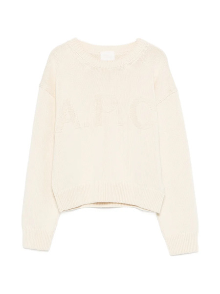  A.p.c. Logo Sweater - Neutrals 