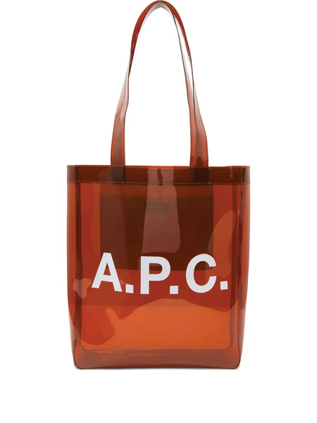  A.p.c. Logo Tote Bag - Brown 