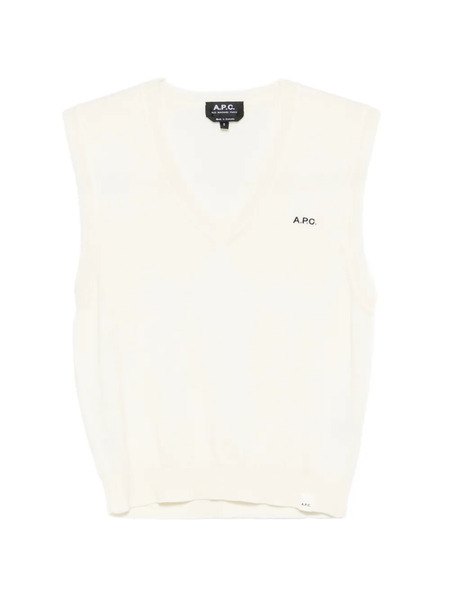  A.p.c. Logo Vest - Neutrals 