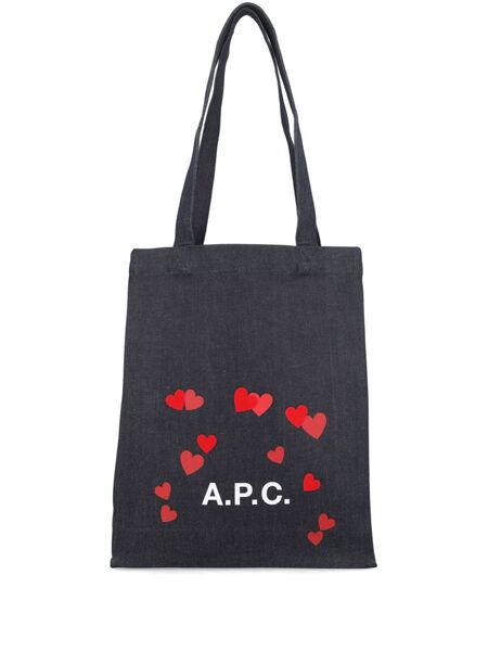  A.p.c. Lou Blondie Canvas Tote Bag - Blue 