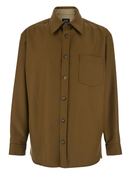  A.p.c. Malaury Shirt Jacket - Brown 
