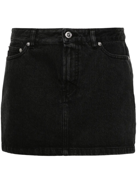  A.p.c. Mid-rise Denim Miniskirt - Black 