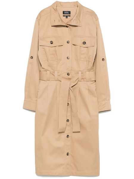  A.p.c. Mireille Midi Dress - Neutrals 