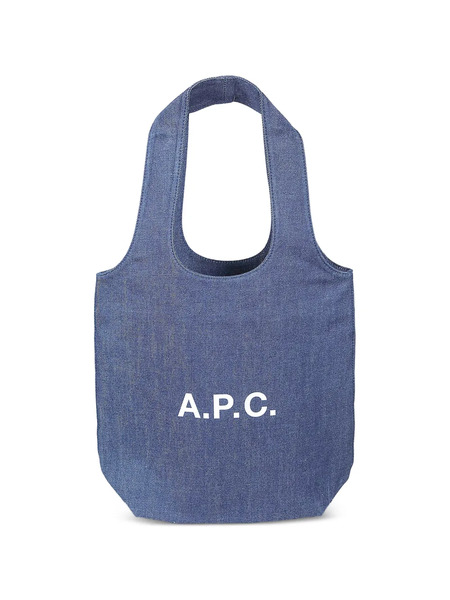  A.p.c. Ninon Printed Denim Tote Bag - Blue 