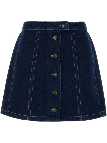  A.p.c. Pipa Denim Skirt - Blue 