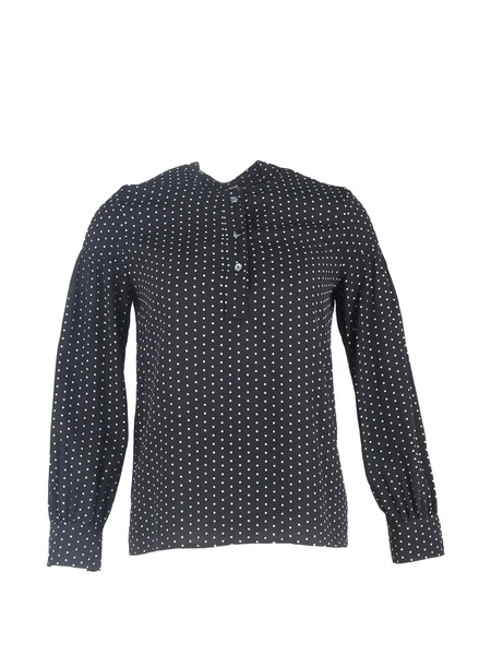  A.p.c. Polka-dot Pattern Long Sleeve Blouse - Black 