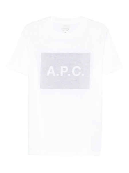  A.p.c. Rectangular-shape-logo T-shirt - White 