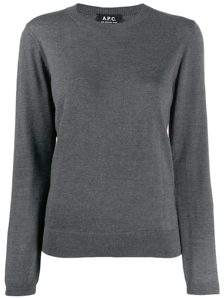  A.p.c. Round Neck Jumper - Grey 