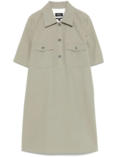  A.p.c. Selia Mini Dress - Green 