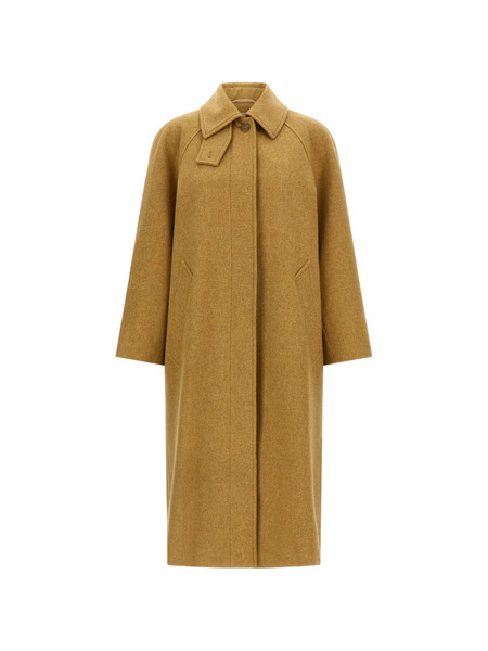  A.p.c. Shirt Collar Removable Belt Coat - Brown 