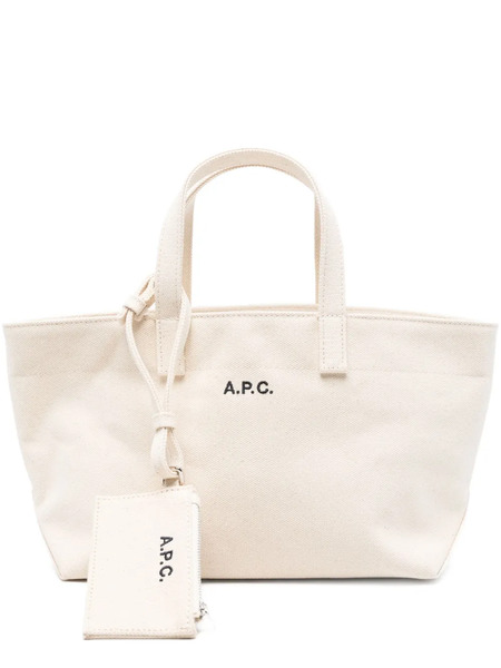  A.p.c. Small Le Drummer Toile Tote Bag - Neutrals 