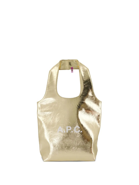  A.p.c. Small Ninon Metallic Tote Bag - Gold 