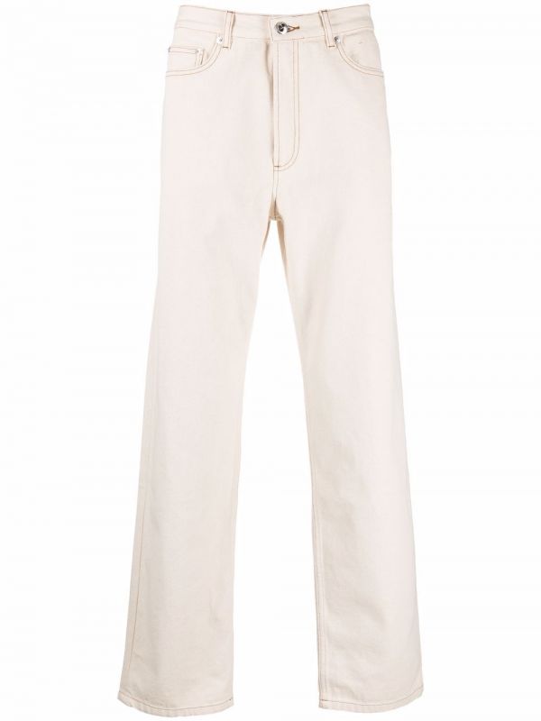  A.p.c. Straight-leg Cotton Jeans - Neutrals 
