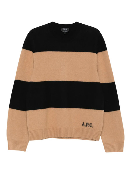  A.p.c. Striped Cashmere Sweater - Neutrals 