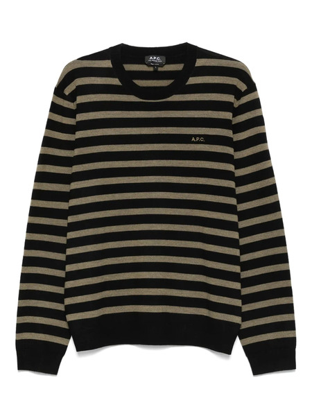  A.p.c. Striped Jumper - Black 