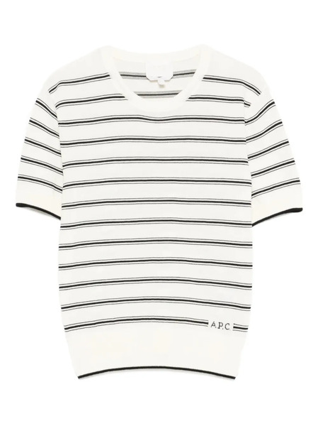  A.p.c. Striped-pattern T-shirt - White 