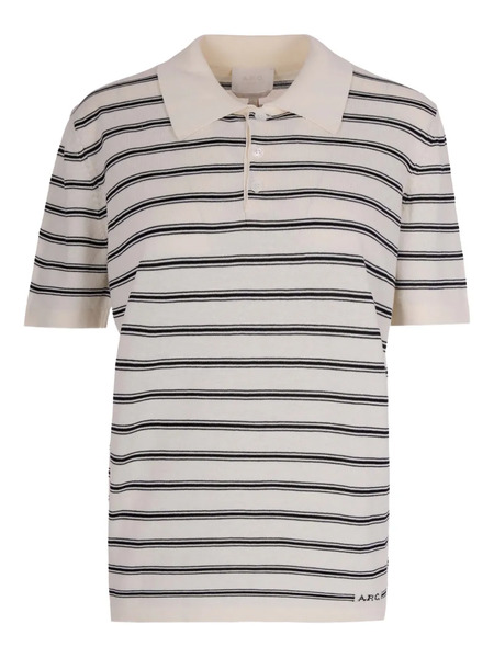 A.p.c. Striped Polo Shirt - Neutrals 
