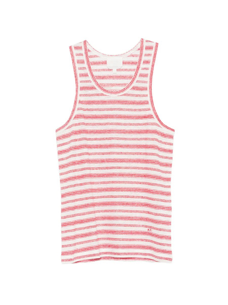  A.p.c. Striped Tank Top - Red 