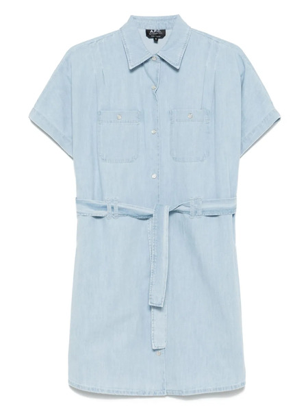  A.p.c. Suzanne Mini Dress - Blue 