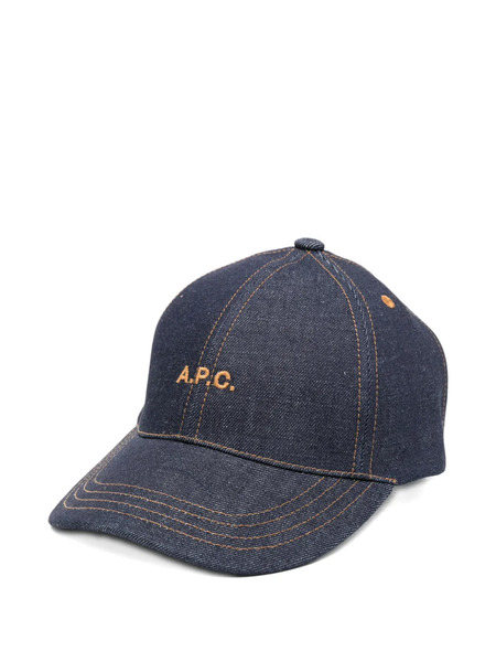  A.p.c. Thais Topstitch Baseball Cap - Blue 