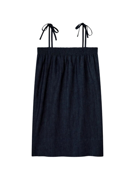  A.p.c. Tie-strap Smocked Dress - Blue 
