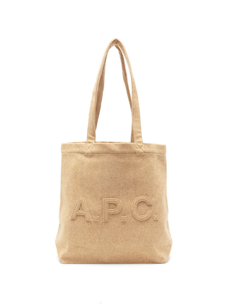  A.p.c. Trapèze Logo-patch Tote Bag - Neutrals 