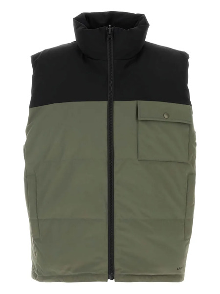 A.p.c. Two-tone Padded Jacket - Green 