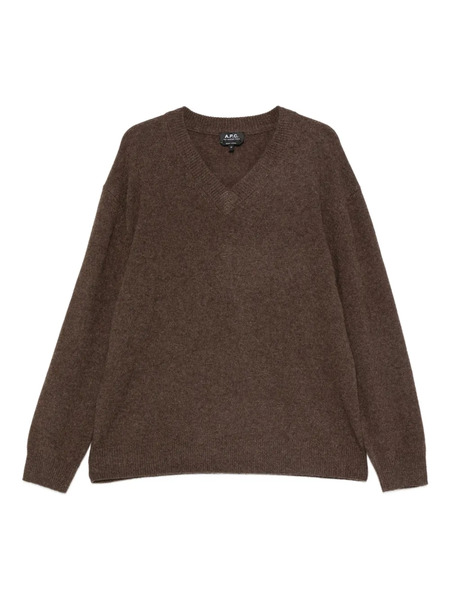  A.p.c. V-neck Sweater - Brown 