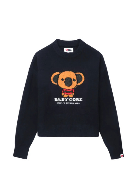  Apee™ By *a Bathing Ape® Koala-graphic Sweater - Blue 