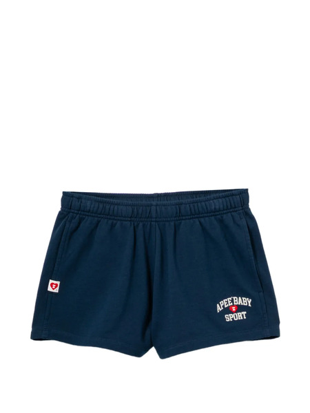 Apee™ By *a Bathing Ape® Logo-embroidered Shorts - Blue 