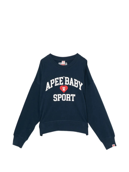  Apee™ By *a Bathing Ape® Logo-embroidered Sweatshirt - Blue 