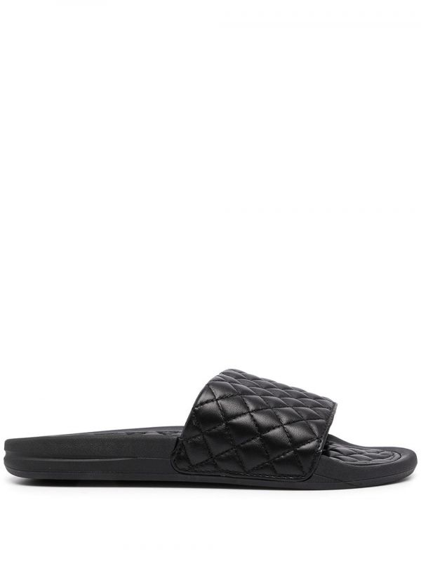  Apl: Athletic Propulsion Labs Quilted Lusso Slides - Black 