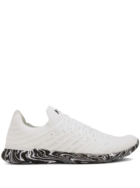  Apl: Athletic Propulsion Labs Techloom Wave Logo-print Sneakers - White 
