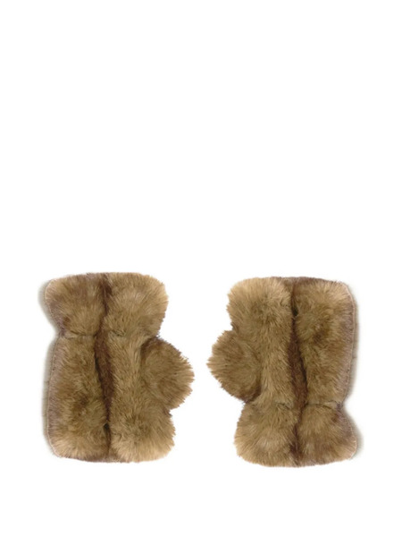  Apparis Ariel Faux-fur Fingerless Gloves - Brown 