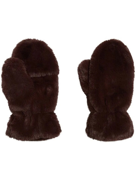  Apparis Coco Faux-fur Mittens - Brown 