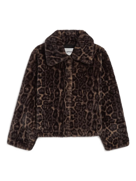  Apparis Elis Leopard-print Jacket - Brown 