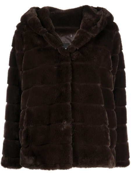  Apparis Hooded Faux-fur Coat - Brown 