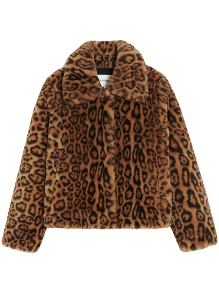  Apparis Leopard-print Recycled Polyester Jacket - Brown 