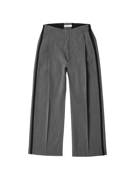  Applied Art Forms Stripe Pleated Trousers - Grey 