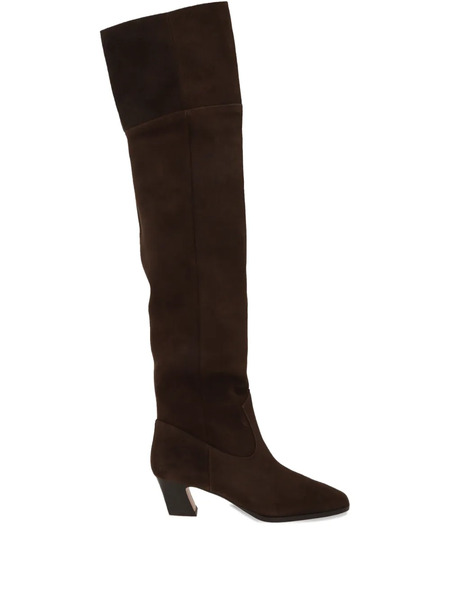  Aquazzura 50mm Nomad Square-toe Boots - Brown 