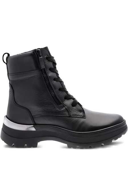  Ara Calais Lace-up Combat Boots - Black 