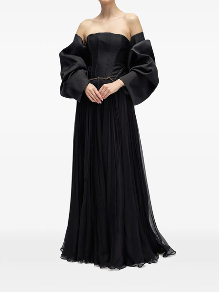  Araftu Embellished Gown - Black 