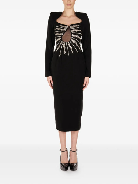  Araftu Embellished Mini Dress - Black 