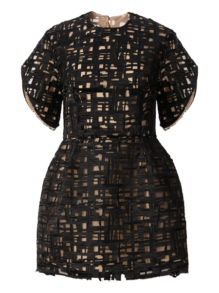  Araftu Open-back Mini Dress - Black 