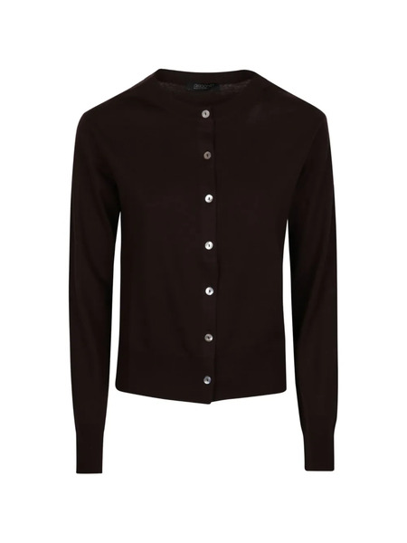  Aragona Buttoned Cardigan - Brown 