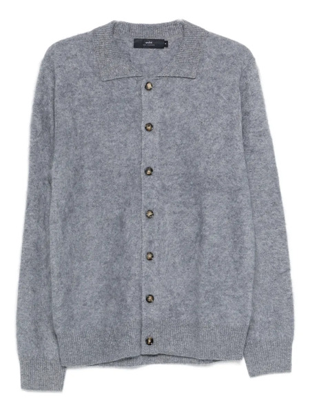  Arch4 Mr Brown Button-down Collared Cardigan - Grey 
