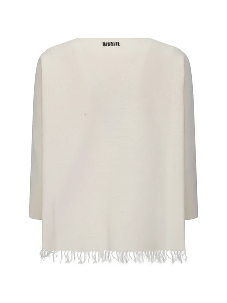  Archivio B Frage Fringed Top - Neutrals 
