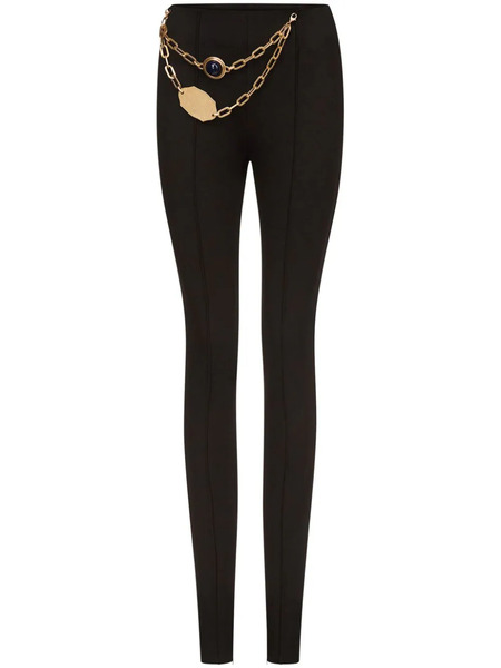  Area Chain Plate Leggings - Black 